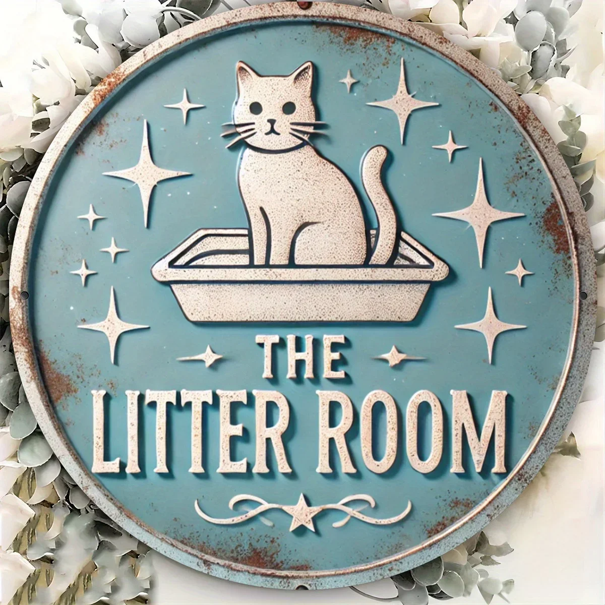 Handcrafted Cat Metal Sign 6