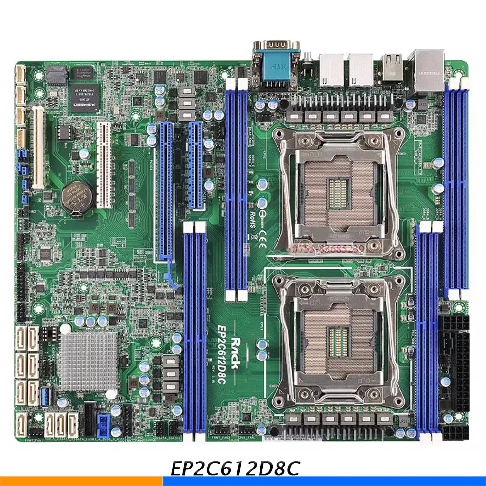 Server Motherboard For ASROCK For EP2C612D8C DDR4 2400 LGA2011 ATX Support Array 5 E5-2600/4600 V3 Fully Tested Good Quality 3 Server Motherboard For ASROCK For EP2C612D8C DDR4 2400 LGA2011 ATX Support Array 5 E5-2600/4600 V3 Fully Tested Good Quality
