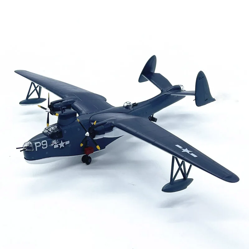 1:144 Scale Model WW II US Military Martin PBM-3D Aircraft Diecast Ornaments Toy Display Collection Decoration For Adult Fans