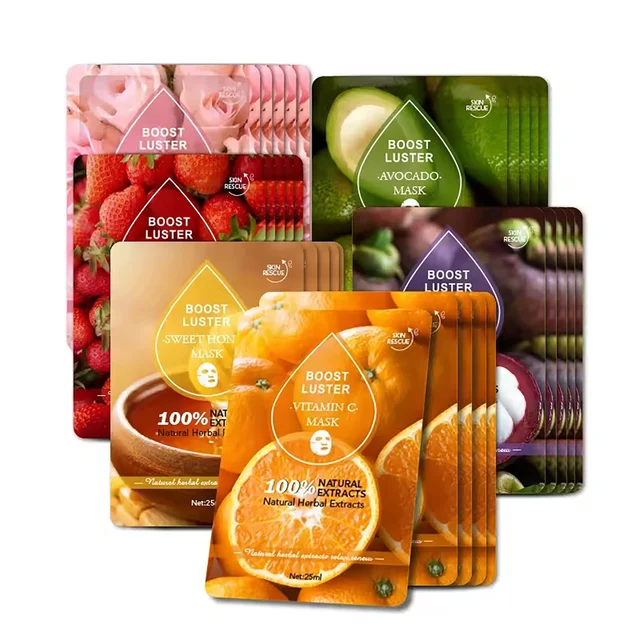 AILKE Whitening Moisturizing Hydration Facial Mask With Vitamin C Hyaluronic Acid Anti-wrinkle Face Skin Care Korean Cosmetics 6