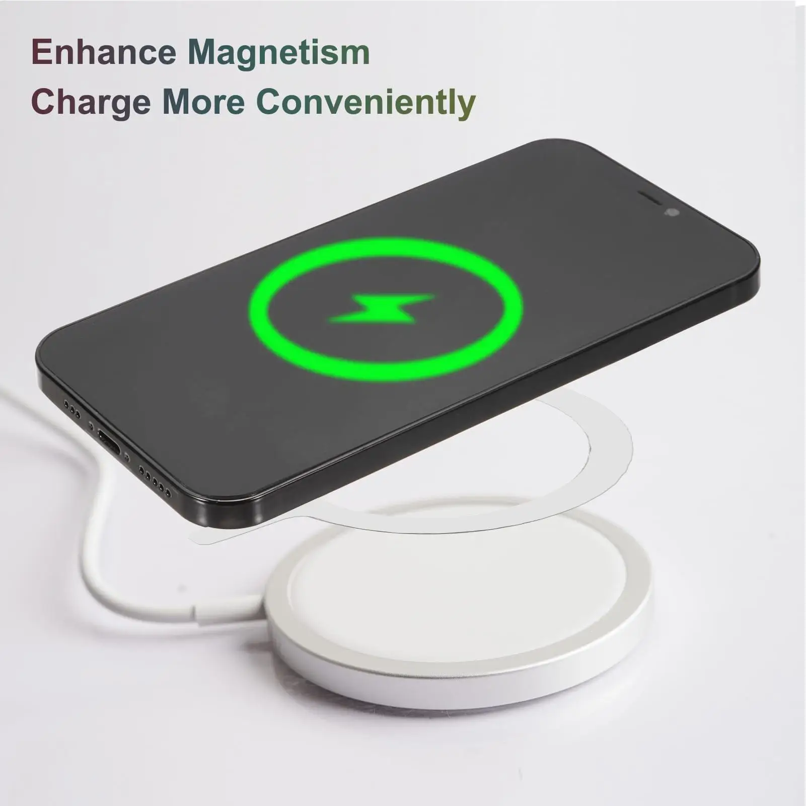 2pcs Mag safe Case Magnet Sticker Wireless Charging Magnetic For iPhone
