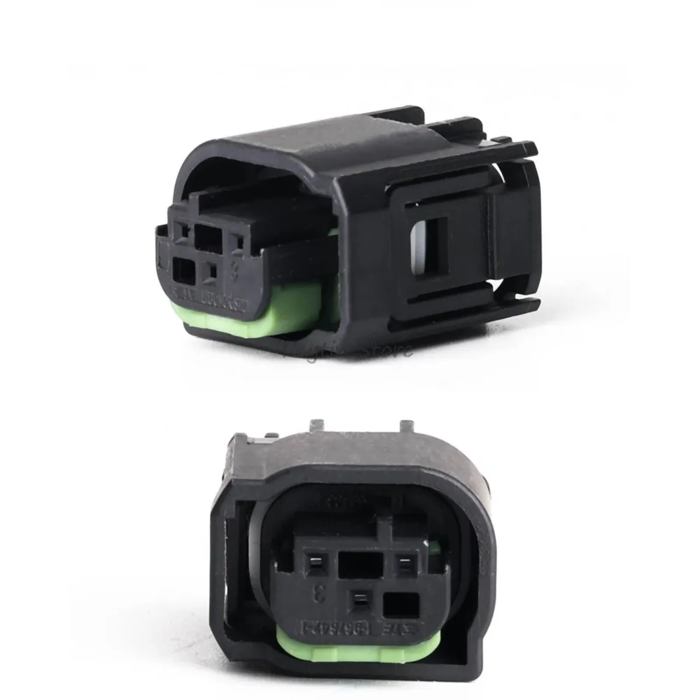 5Pcs 23.9x20.1x15.3mm 3 hole Vehicle Harness Connector No.1 967642 1 A/C Pressure Switch Cold