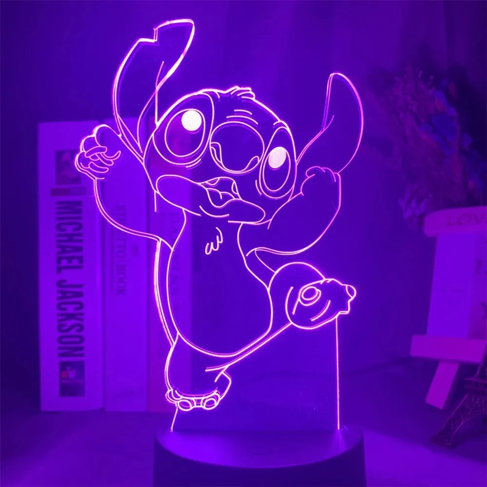 Stitch Night Light, 3D LED Stitch Toys with Smart Remote Control 16 Color  Stitch Lamp for Christmas Stitch Gift, Kids Room Decoration, Holiday Gifts  