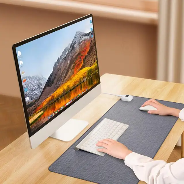 Fűtött Íróasztal Extra Nagy Egér Párna Biztonságos Szőnyeg Átfogó Fűtőasztal Író Pad Laptop Irodához - Image 3