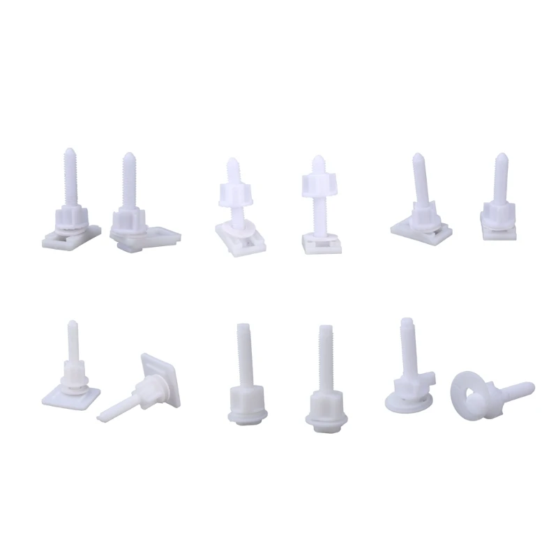 Pack of Toilet Cover Screws Easy Installation ABS Toilet Lid Screw Bolts