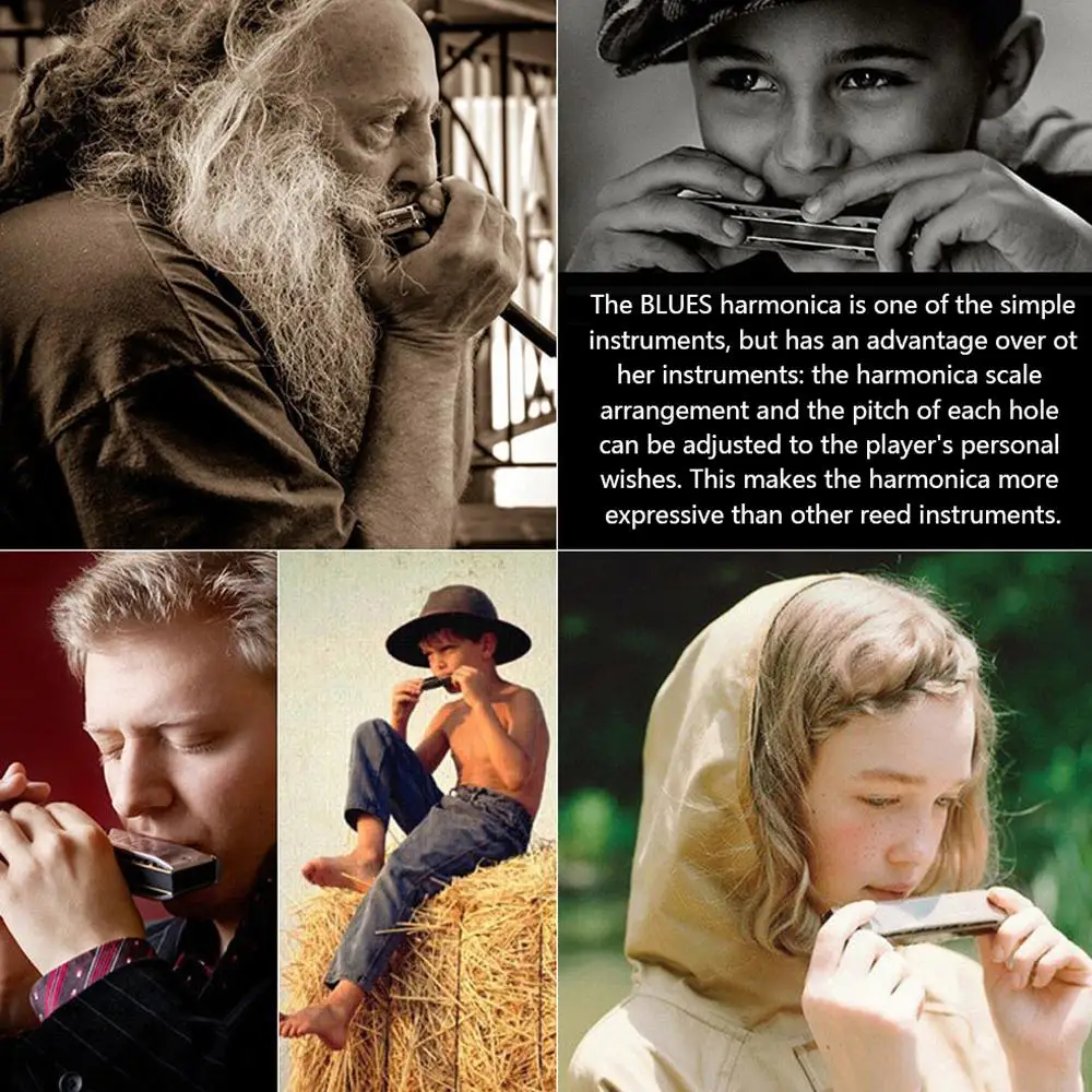 Harmonica Musical Instrument Blues Clues Mouth Harp Suzuki Bagpipe Accordion Tuning Melodic Folk Master 1072 Standard 10 Hole diatonic harmonica chromatic harmonica kids harmonica mouth harp