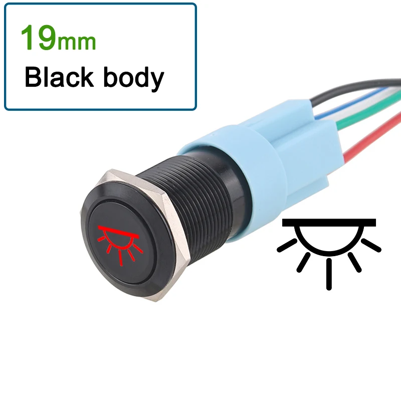 19mm-Red LED-Bl