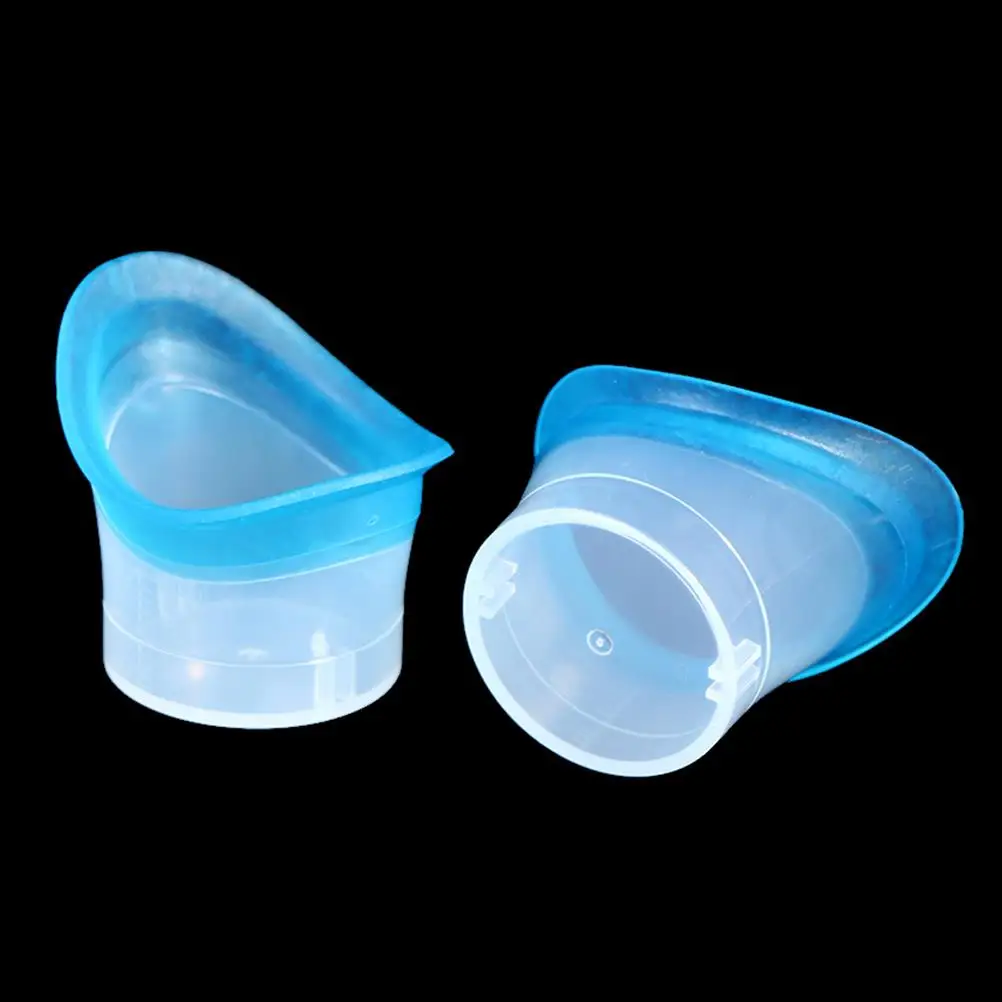 2Pcs Eyewash Cup Silicone Resuable Soft Eye Bath Cup Eye Wash Cup For Elderly Women Men Children Precision Fitting Eye 6