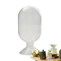 Glass Matchstick Holder Match Cloche Bottle Strike Jar Home Display Glass Bottle Matches Container Glass Display Dome 1