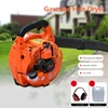 2-Stroke Handheld Leaf Blower, 48cc Gasoline Grass Sweeper Handheld Petrol Blower Powerful Clearing Blower 1