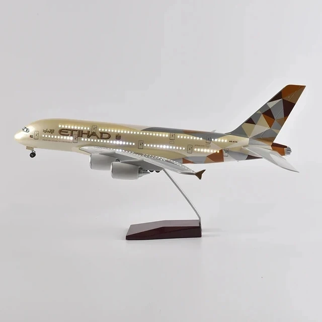 模型飛行機 ブリティッシュ A380 航空 LED コレクション インテリア置物 模型飛行機 ブリティッシュ A380 航空 LED コレクション