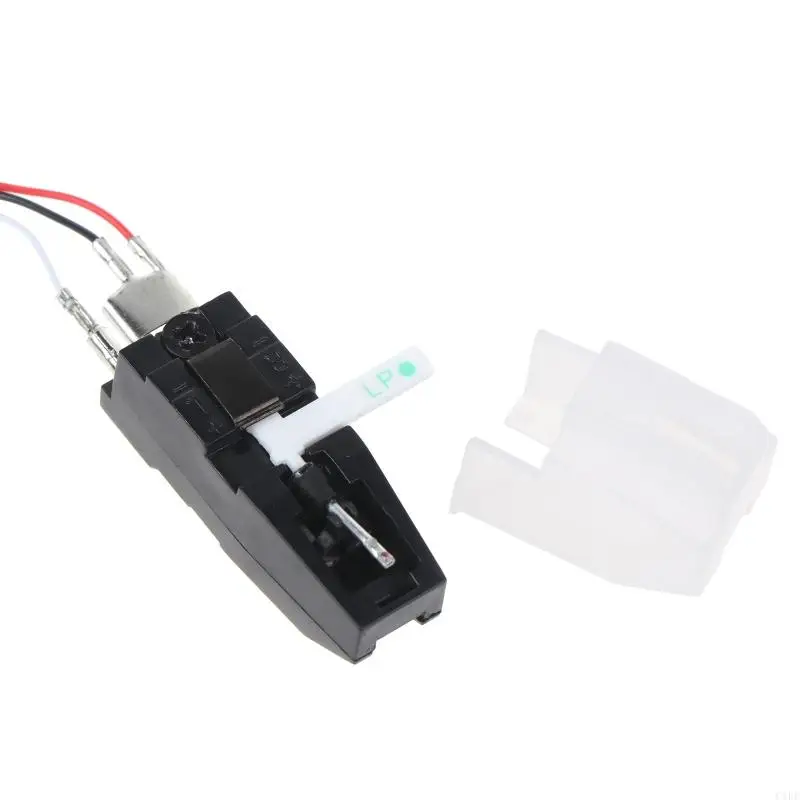 C1FE Phonograph Turntable Moving Cartridge 스타일러스 스트립 라인 비닐 바늘 더블 루비 및 사파르