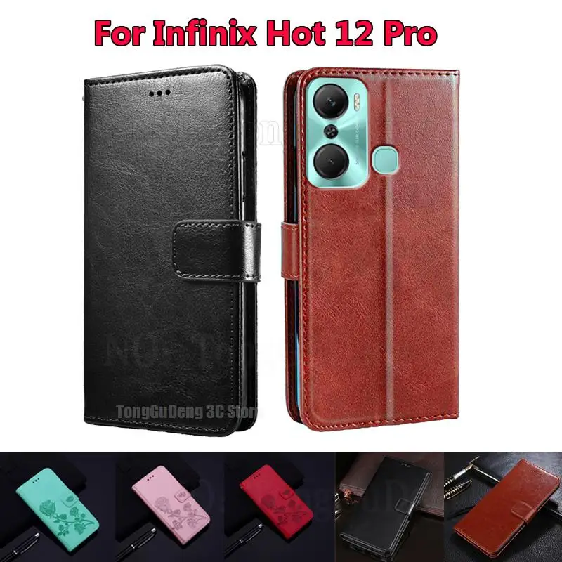 Custodia A Portafoglio In Pelle Per Celular Infinix Hot 12 Pro 5G 2022 Custodia Posteriore Per Smartphone Etui Su Custodia Infinix Hot 12 Pro X668 Etu