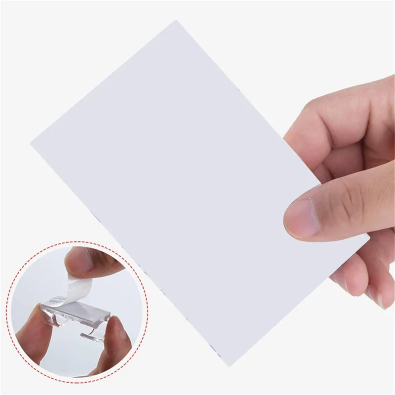 200PCS 케이블 클립 강력한 자체 접착 패드가있는 케이블 깔끔한 와이어 홀더 플라스틱 코드 관리 주최자 Transparent-B61B