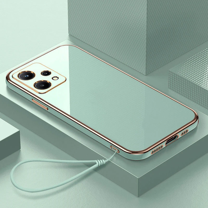 Luxury Square Plating ShockProof Silicone Phone Case for OnePlus Nord CE 2 Lite