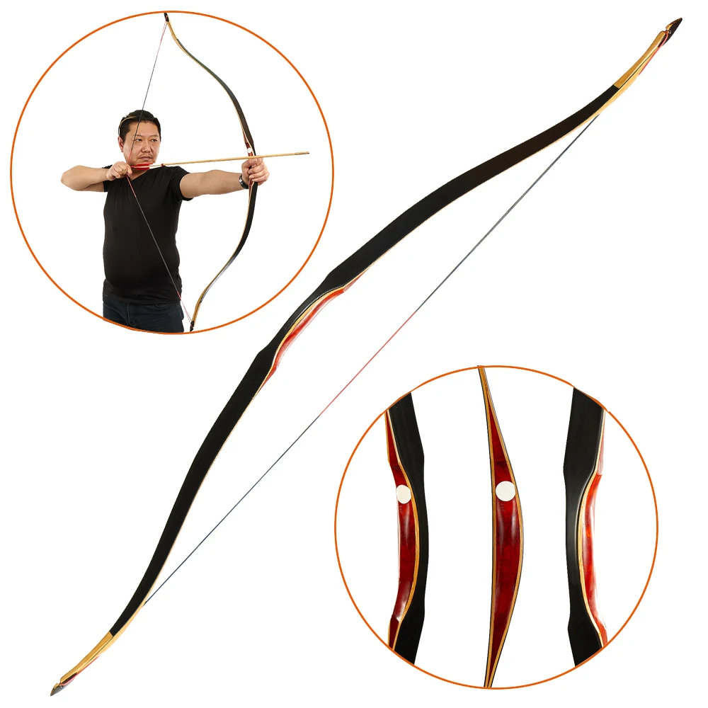 30/35/40/45/50LBS Tiro com Arco Tradicional Arco Longbow de Madeira de Alta  Precisão para Acessórios de Tiro ao Ar Livre - AliExpress, image size:1000x1000