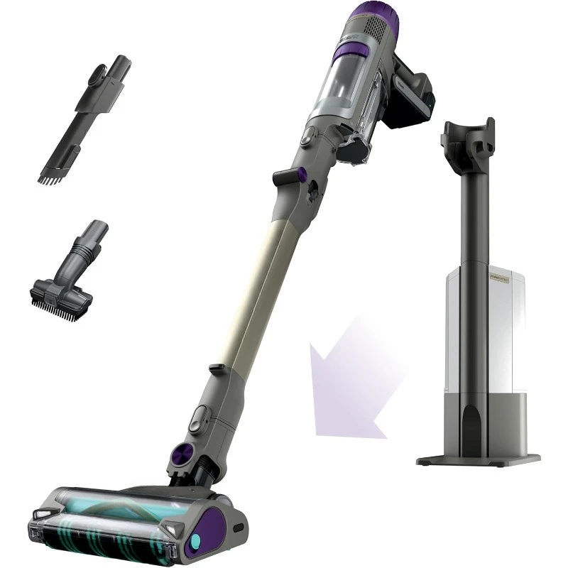 Clean Empty Cordless Stick Vacuum Auto-Empty System,Powerful Suction,HEPA Filtration,Carpet Hard Floor,Portable,Stick Vacuum