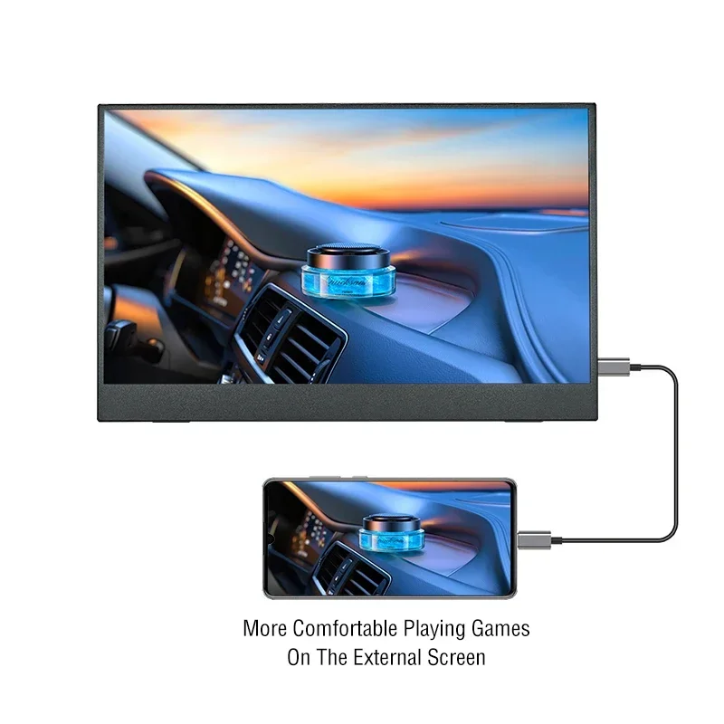 16인치 휴대용 터치 모니터 144Hz/120Hz ? 비터치형 옵션(선택사항) Xbox PS4/5 스위치 휴대폰 PC 노트북 확장용