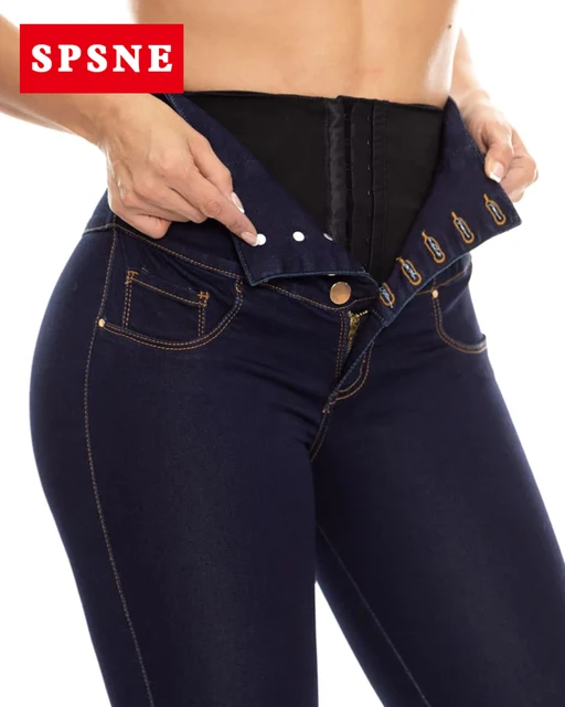 Butt Lift Jeans with Back Pockets, High Waist, and Handmade