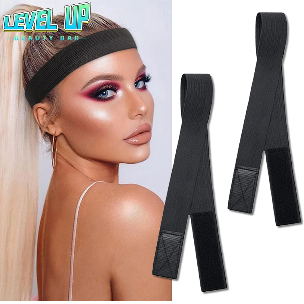 Elastic Bands for Wig Band Edges for Lace Frontal Melt Melting Band, Wigs 2  Pcs