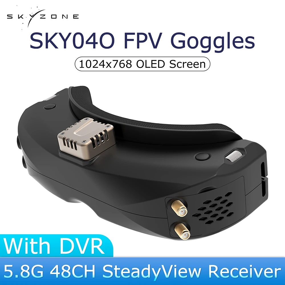 

SKYZONE SKY04O FPV Googles с DVR 5,8G 48CH 1024x768 SteadyView приемник HD OLED экран для радиоуправляемого самолета FPV гоночного дрона