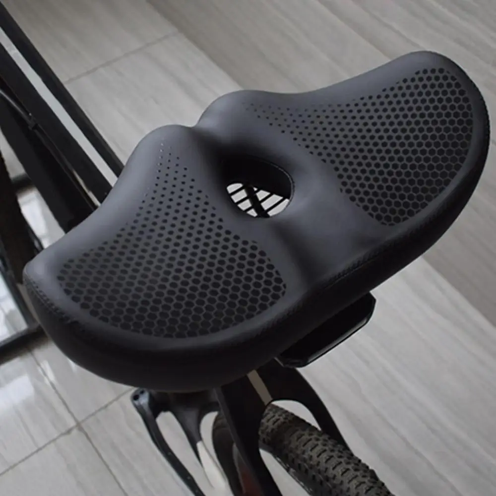 Description Picture 4 of itemMountain Bike Saddle Widened Seat Cushion Shock Absorbing Cycling Accessories Ventilated Riding Supplies For Daily Commute