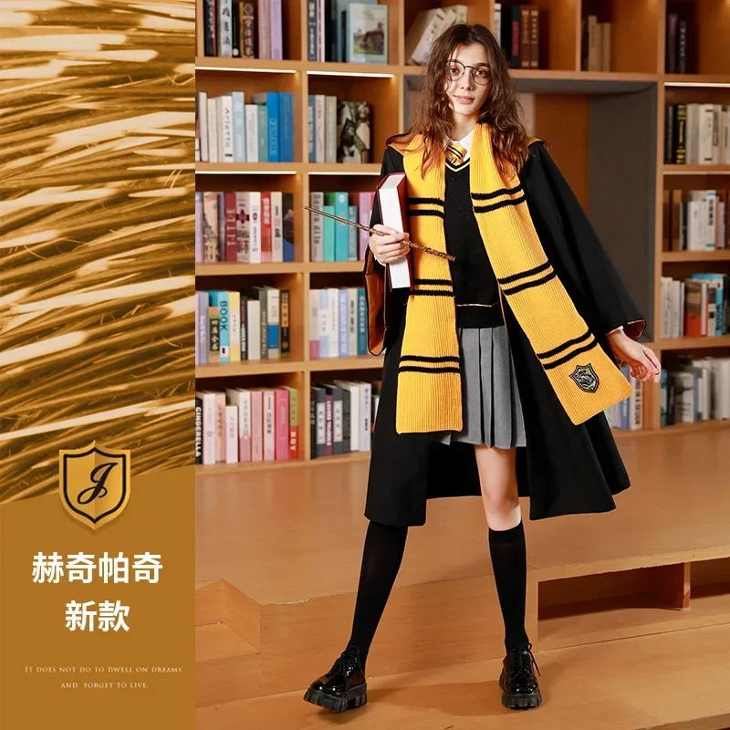 Scarf Harries Student Campus CosPlay Gryffindor Hufflepuff College Badge Scarves Acrylic Potters Halloween Christmas Anime Gift