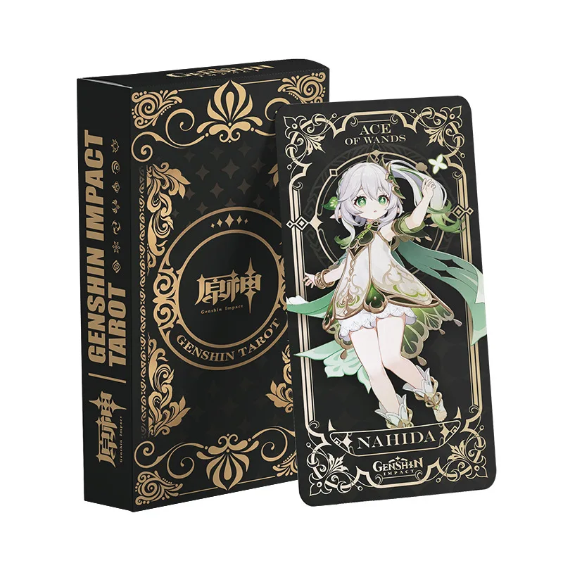 

Genshin Impact Card Games Anime Nahida Tartaglia Playing Cards Cartoon Photo Tarot Cards Toy Comics Character Collection Toys
