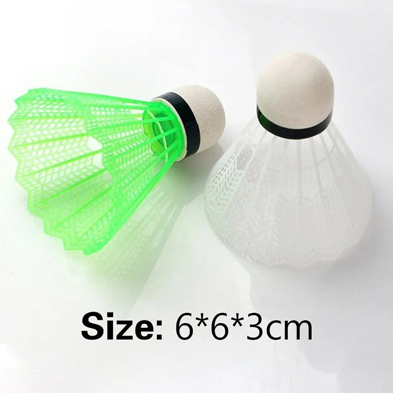 6/12 Pcs/Set Colorful Shuttlecocks Badminton Foam Balls Sport Games Colored Plastic Balls Plastic Badminton Ball Colored