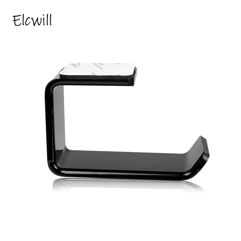 

2023 Acrylic Universal Headphone Headset Holder Hanger Hook Stand with Sticker L Shape Headphones Wall Mount Hook Accessorie