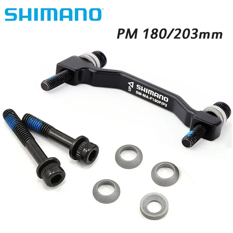 

Shimano MTB Bike Disc Brake Rotor Adaptor 180mm 203mm PM Caliper Adapter SM-MA-F180P/P2 Front Rear Post Mount Bicycle Adaptor