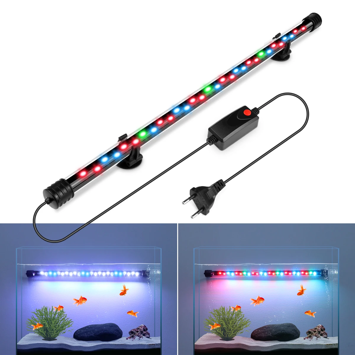 Fish Tank Clip Light Underwater Decor Lighting Submersible Lamp 18/28 ...