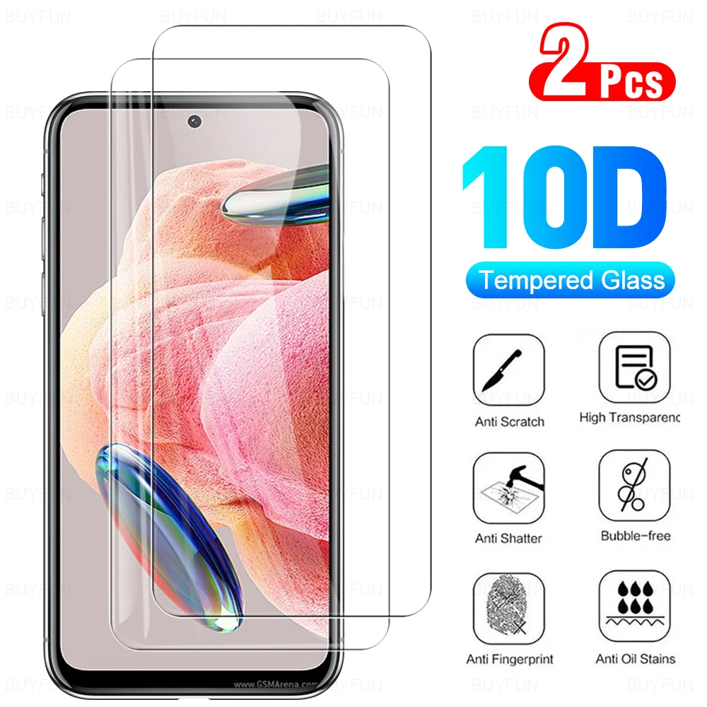 

2PCS Full Cover Tempered Screen Glass For Xiaomi Redmi Note 12 4G 5G 12Pro Plus 11 Pro 11proplus 11s 11T 10 promax 10pro 10s