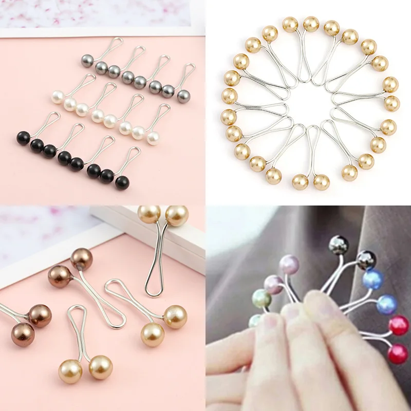 

12pcs/lot Drop Pearls Pins Muslim Women Shawl Scarf Clips Lady Scarves Hijab For Women Pearl Brooch Pin Multicolor Hijab Clips
