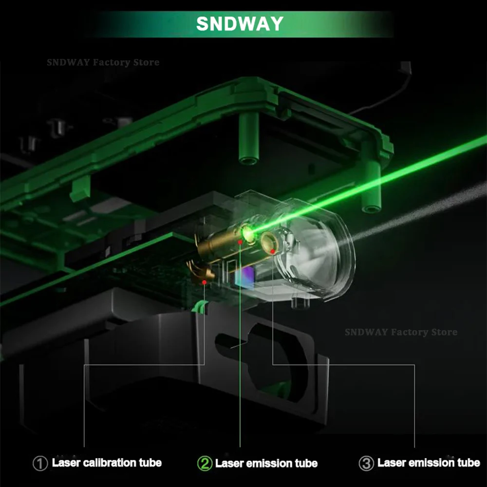 Laser Rangefinder SNDWAY SW-50/70/100GT Digital Distance Meter Rechargeable Green