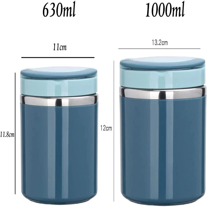 1L Soup Thermos Food Jar Insulated Lunch Container Bento Box For Cold Hot  Food Food Flask Stainless Steel Lunch Box With Handle - AliExpress