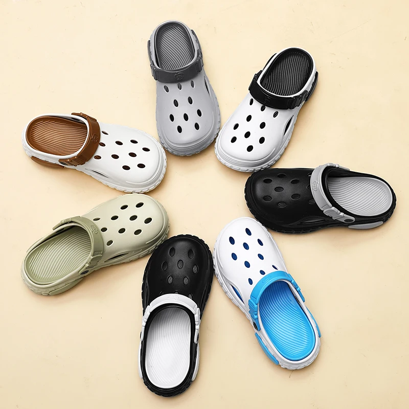 Summer Clogs Men's Sandals Home Slippers Garden Shoes Comfortable Lightweight House Slippers Non-Slip Soft Bottom Beach Sandals 3