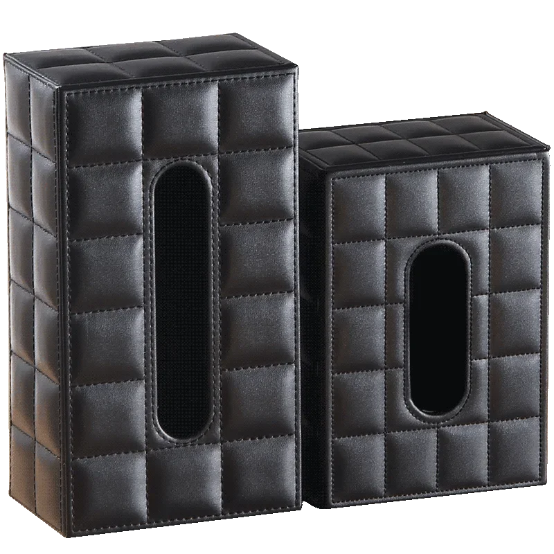 PU Tissue Box Rectangle Paper Towel Holder Desktop Napkin Storage Container Kitchen  Tray For Home Office 4