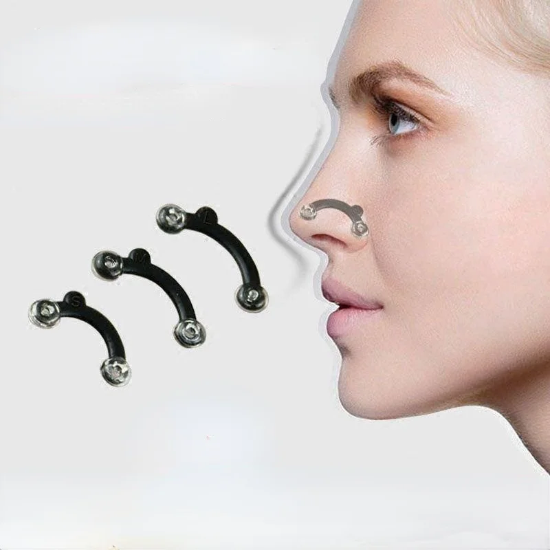 6Pcs/Set Beauty Nose Up Lifting Bridge Shaper Massage Tool No Pain Nariz Shaping Clip Clipper Women Girl Massager 3 Size