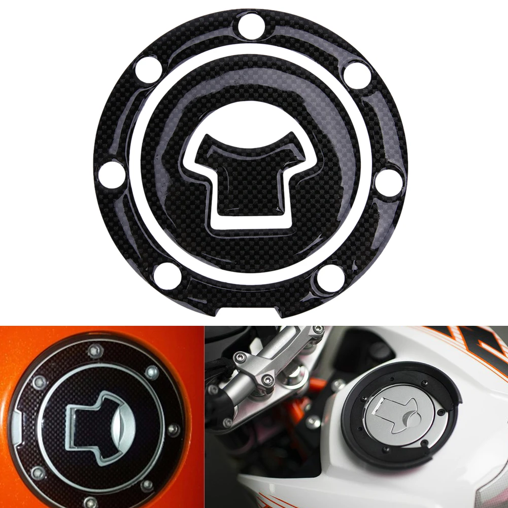 Rubber Motorcycle Gas Tank Cap Cover Protector Pad Sticker