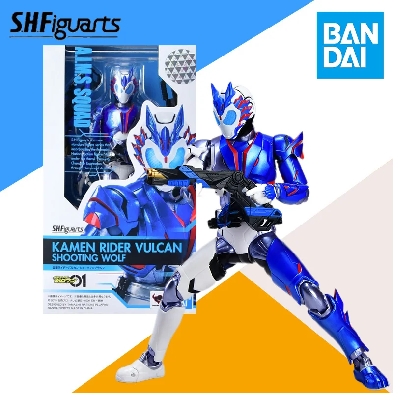 

Bandai Original Box S.H.Figuarts KAMEN RIDER VULCAN SHOOTING WOLF Model Kit Anime Action Figure Finished Model Toy Gift for Kid