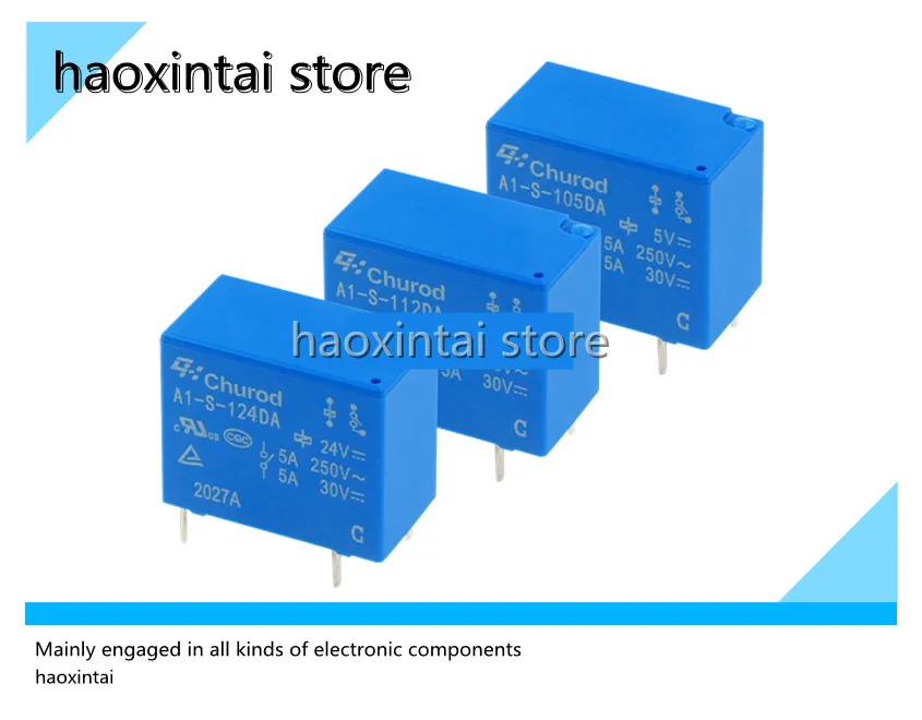 10Pcs Nuovo Originale A1-S-105 112 124Da 4 Piedi 5A Relè 5V 12V 24
