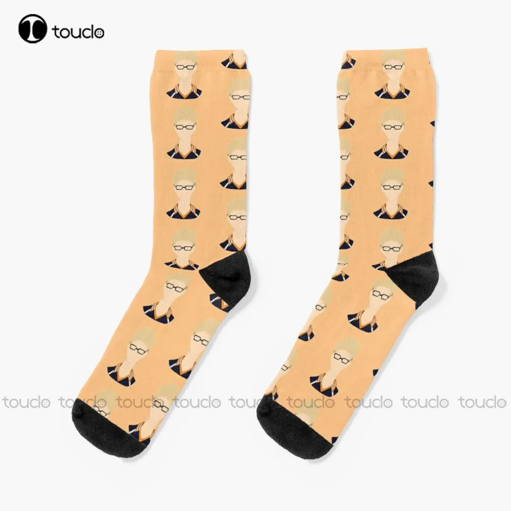 

Tsukishima Kei Minimal Socks Haikyuu Volleyball Socks For Boys Personalized Custom Unisex Adult Teen Youth Socks New Popular Art