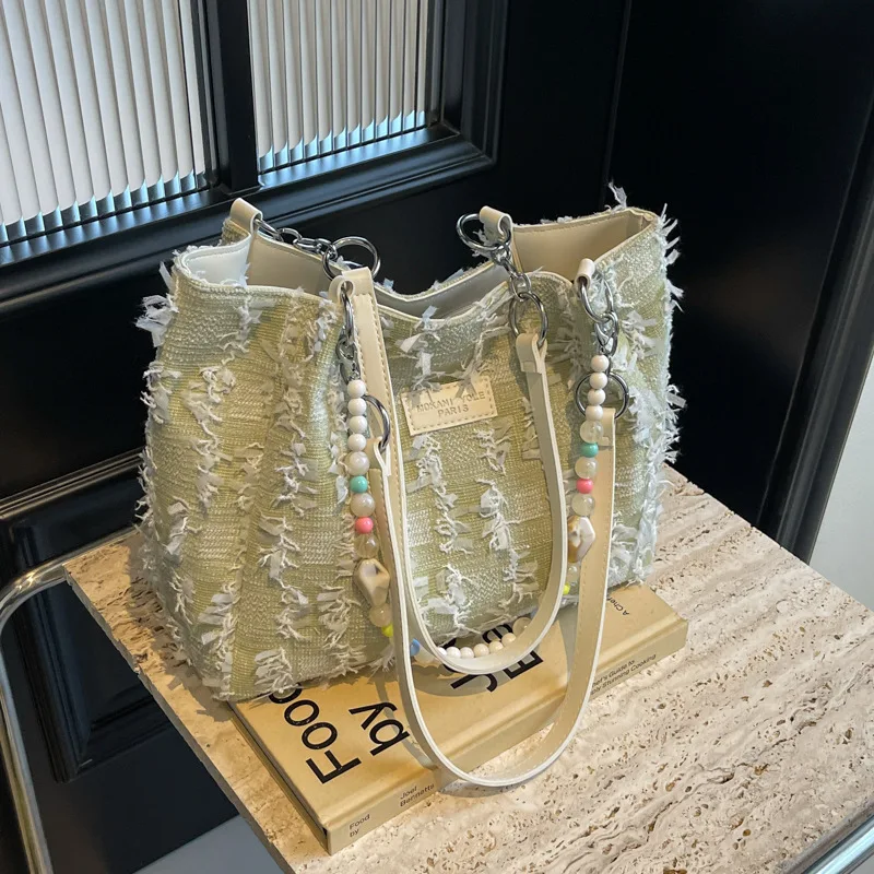 

Модная холщовая дорожная сумка, вместительные женские сумки, дизайнерские женские сумки на плечо, Роскошная большая женская сумка-шоппер, 2024