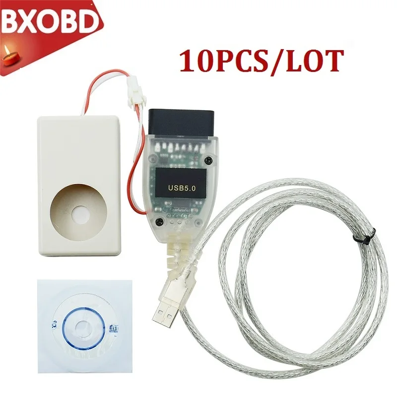 10pcs/lot Best Price USB VAGtacho 5.0 Diagnostic Cable Vagtacho VAG NEC MCU 24C32/24C64 TACHO Version V5.0 RU/EU Stocks |