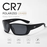 Lunettes de soleil sport polarisées CR7 UV400 anti-reflets coupe-vent unisexe pour le cyclisme, la pêche, la course à pied, la randonnée, l'escalade et les activités de plein air 3
