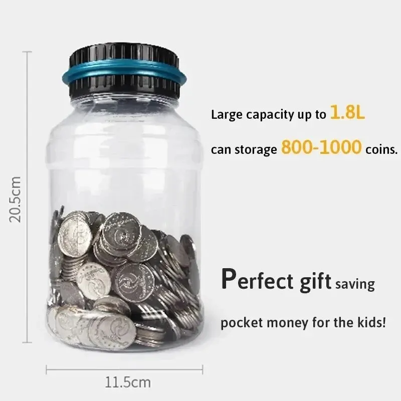 Electronic Piggy Bank Digital LCD Counter