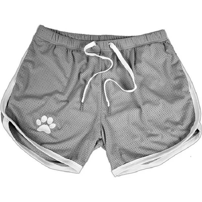 Beach Pants Summer Sports Men's Muscle Fitness Casual Mesh Breathable Pants Running Training Quick Dry Breathable Shorts 6