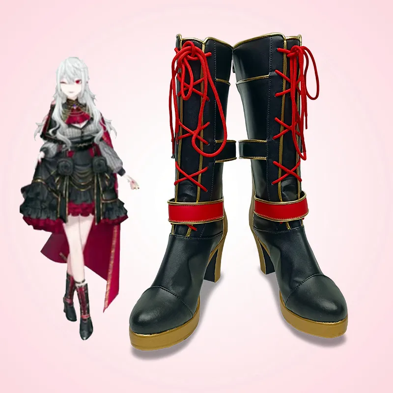 

Anime Hololive Vtuber Kuzuha Sanya Cosplay Boots Shoes Halloween Aksesori Dibuat Sesuai Pesanan