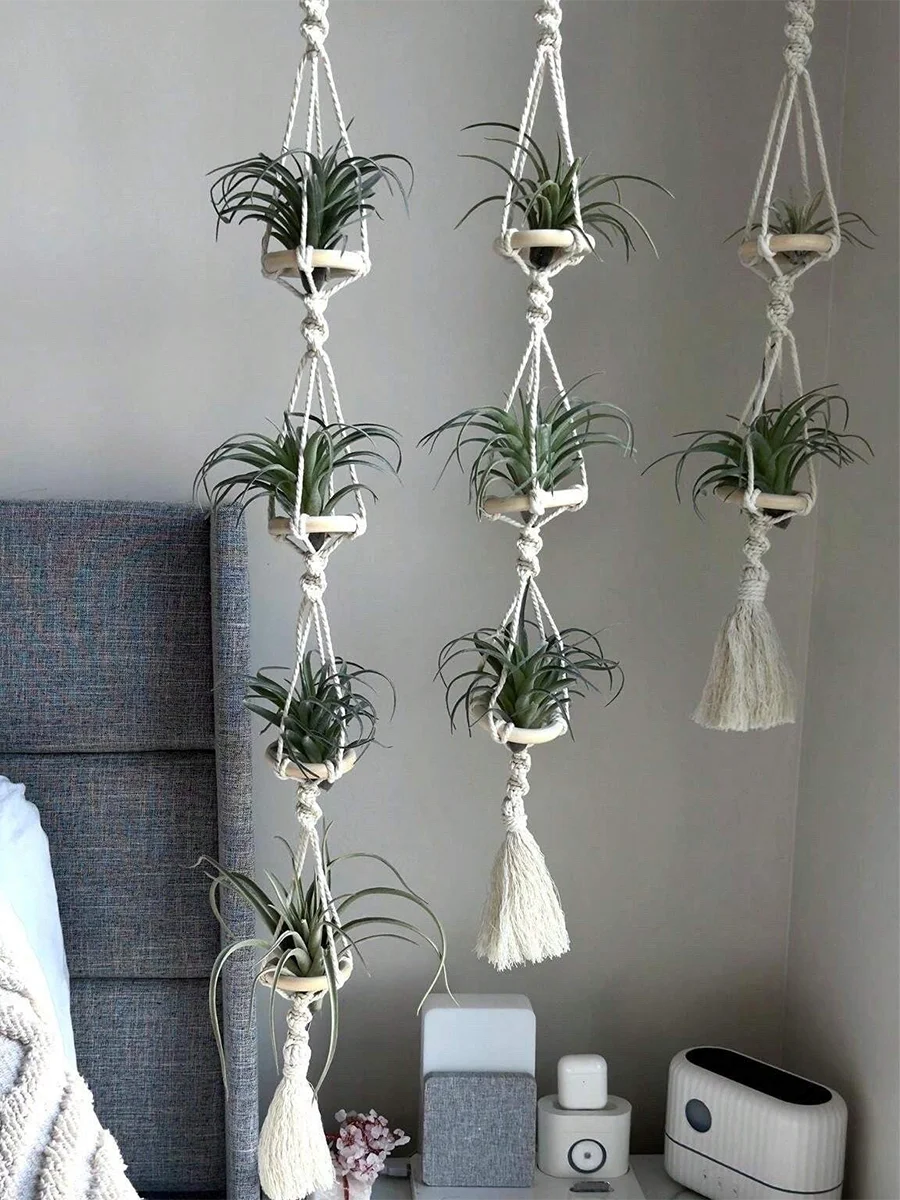 Handcrafted Macrame Air Plant Hanger 1